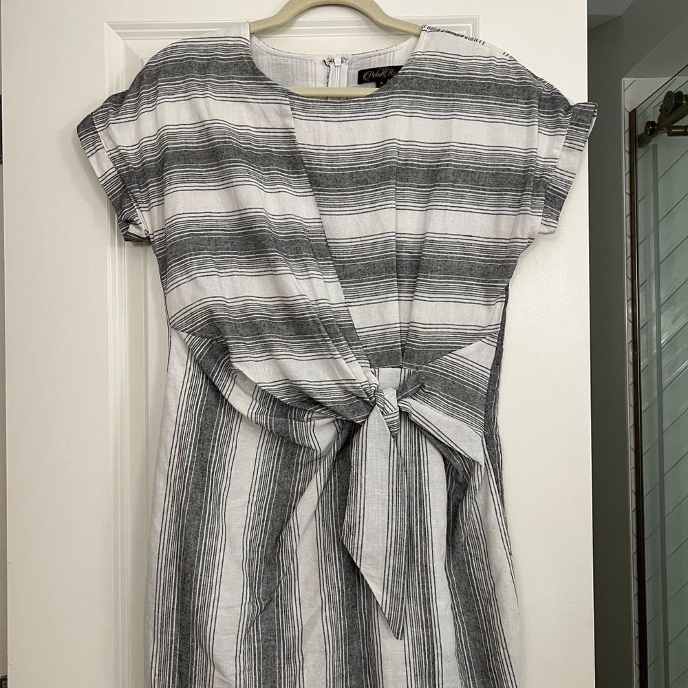 Vintage Striped Top Dress